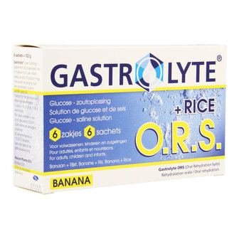 GASTROLYTE ORS RIJST BANAAN PDR ZAKJE 6