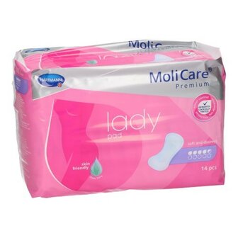 MOLICARE PREMIUM LADY PAD 4,5 DROPS 43X16,2CM 14