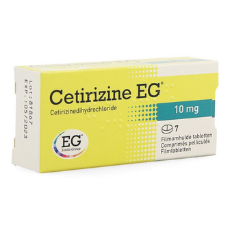 CETIRIZINE EG COMP 7 X 10 MG