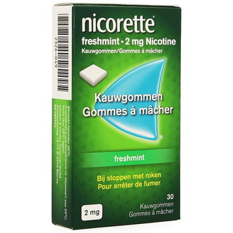 NICORETTE FRESHMINT KAUWGOM 30X2MG