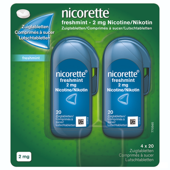 NICORETTE FRESHMINT ZUIGTABLETTEN 80X2MG