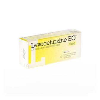 LEVOCETIRIZINE EG 5 MG FILMOMH TABL 40