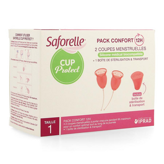 SAFORELLE CUP PROTECT MENSTRUATIE CUPS T1 2