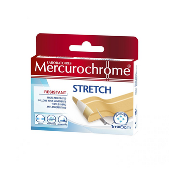 MERCUROCHROME PLEISTER STRETCH 1MX6CM