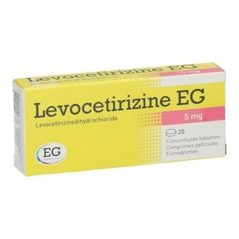 LEVOCETIRIZINE EG 5 MG FILMOMH TABL 20