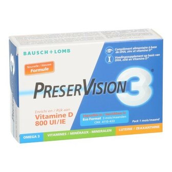 PRESERVISION 3 + VIT D3 CAPS 60