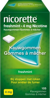 NICORETTE FRESHMINT KAUWGOM 105X4MG