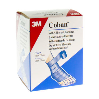 COBAN 3M REKVERBAND BLUE ROL 7,5CMX4,57M 1583/B