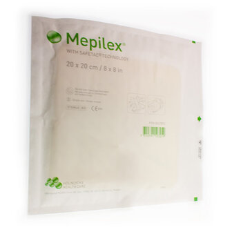 MEPILEX SCHUIMVERB SIL ABS STER 20X20CM 1 294400