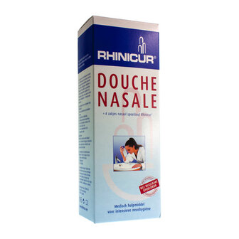 RHINICUR DOUCHE NASALE + 4 ZAKJES SPOELZOUT