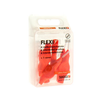 FLEXI ORANGE BORSTELTJE ULTRA FINE INTERDENTAAL 6