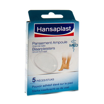 HANSAPLAST MED BLAARPLEISTER GROOT FORMAAT 5 48584