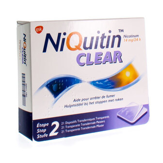 NIQUITIN CLEAR PATCHES 21 X 14 MG