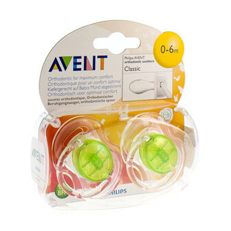 AVENT FOPSPENEN TRANSPARANT SILICONE 3-6M 2