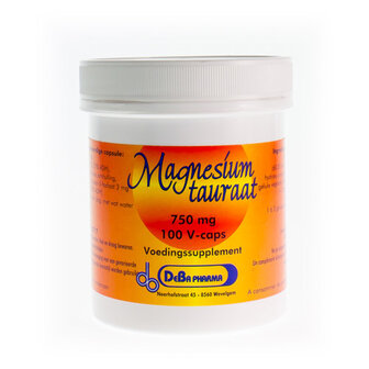 MAGNESIUMTAURAAT V-CAPS 100X750MG DEBA