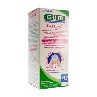 GUM PAROEX MONDSPOELING 0,12% CHLOORHEX.300ML 1784