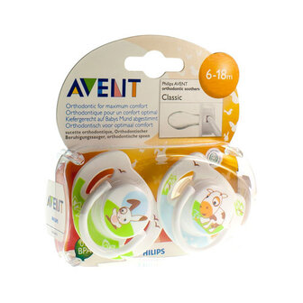 AVENT FOPSP DIERTJES SILICOON DUBBEL 6-18M 2