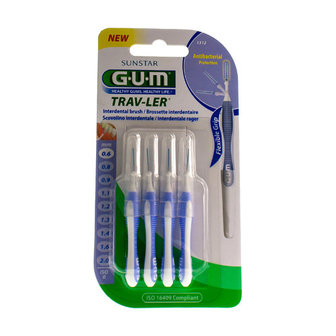 GUM TRAV-LER INTERDENT.BORSTELTJE 0,6MM 4 1312M4