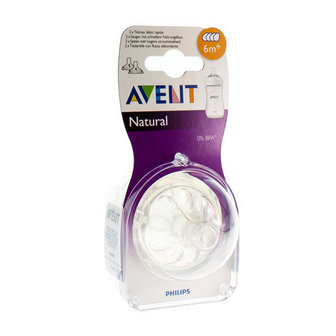 AVENT NATURAL ZUIGSPEEN FAST 4GAATJES 2