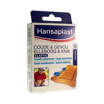 HANSAPLAST ELASTIC ELLEBOOG&amp;KNIE PATCH 10