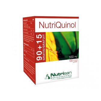 NUTRIQUINOL 100MG SOFTGELS 90+15 GRATIS NUTRISAN
