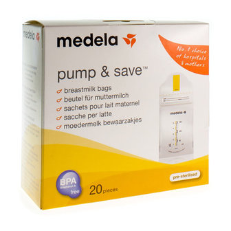 MEDELA ZAKJES VOOR MOEDERMELK 150ML 20 0080315