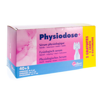 PHYSIODOSE SERUM FYSIO UD STER 40X5ML+5 GRATIS