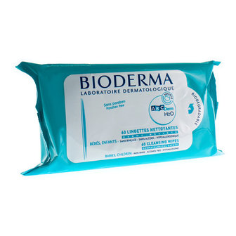 BIODERMA ABC DERM H20 REINIG.DOEKJES Z/PARAB. 60