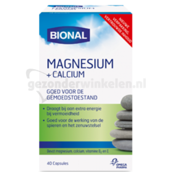 BIONAL MAGNESIUM + CALCIUM TABL 40