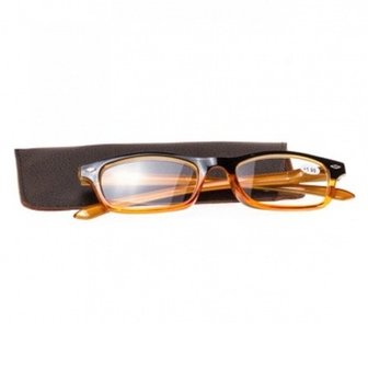 PHARMAGLASSES LUNETTES COMP. +3.00 BROWN/ORANGE