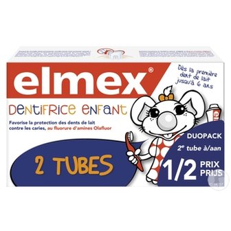 ELMEX TANDPASTA KIND DUOPACH 2X50ML 2E-50%