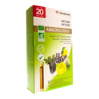 ARKOFLUIDE DETOX BIO UNICADOSES 20 