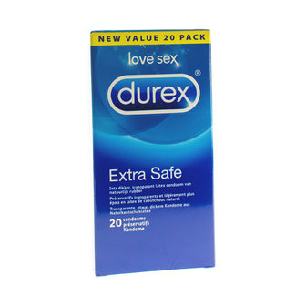 DUREX EXTRA SAFE CONDOOMS 20