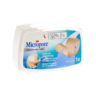 MICROPORE 3M SURGICAL TAPE TAN DISP. 25,0MMX9,1M 1