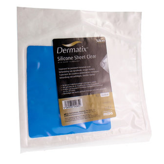 DERMATIX SILICONE SHEET CLEAR ADH 13X13CM 1