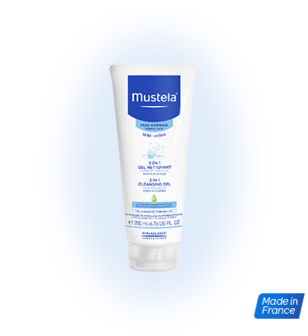 MUSTELA BEBE 2IN1 WASGEL HAAR EN LICHAAM 200ML 