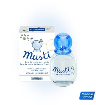 MUSTELA BEBE MUSTI GEPARFUMEERD VERZORGINGSWATER SPRAY 50ML