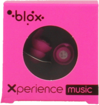 BLOX XPERIENCE MUSIC OORDOPJES FLUO ROZE 1 PAAR + ALUMINIUM OPBERGSLEUTELHANGER