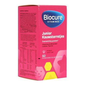 BIOCURE JUNIOR KAUWSTERRETJES 60