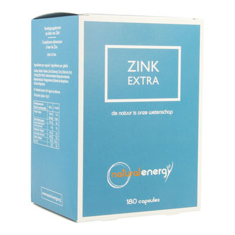 ZINK EXTRA NATURAL ENERGY CAPS 180