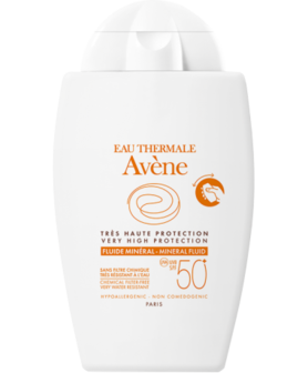 AVENE MINERALE FLUIDE SPF50 40ML POCKET - REISVERPAKKING