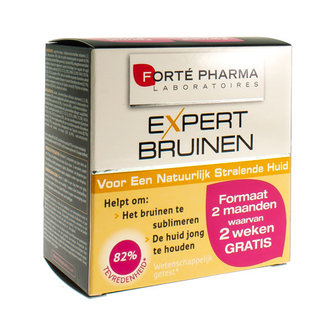 FORTE PHARMA BRONZAGE EXPERT COMP 2 X 28 COMP DUOVERPAKKING 2 WEKEN GRATIS