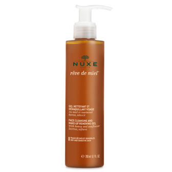 NUXE REVE DE MIEL REINIGENDE EN ONTSCHMINKENDE GEL VOOR GELAAT 200ML