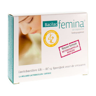BACILAC FEMINA BLISTER CAPS 10