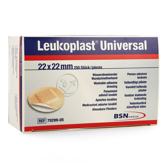 LEUKOPLAST UNIVERSAL 22MM 250 STUKS