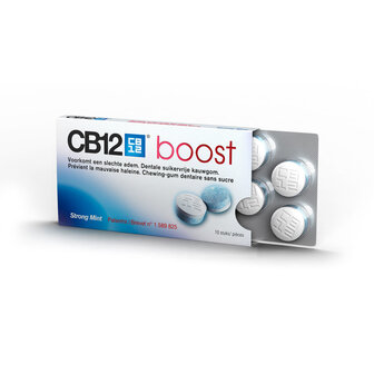 CB12 BOOST STRONG MINT CHEWING GUM 10