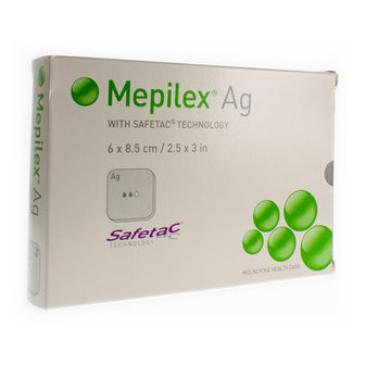 MEPILEX AG VERBAND STERIEL 6,0X 8,5CM 5 287021