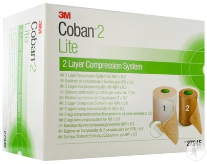 COBAN LITE 3M KOMPRESSIESYSTEEM 2 LAGEN ROL 2