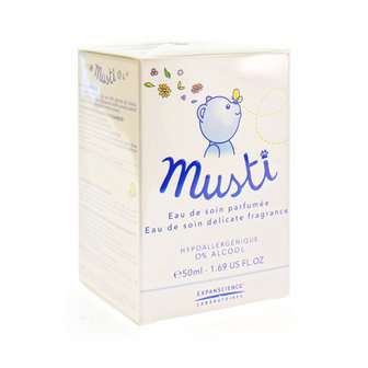 MUSTELA BEBE MUSTI GEPARFUMEERD VERZORGINGSWATER SPRAY 50ML