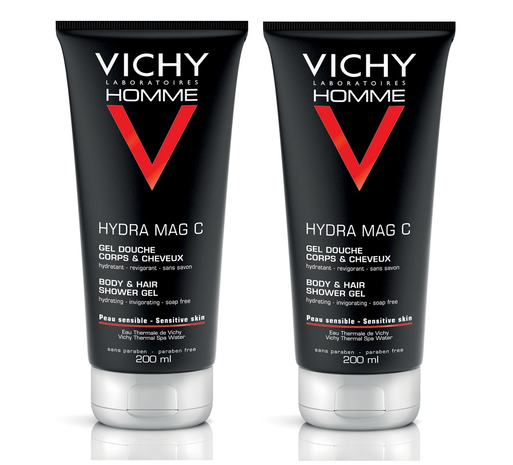 VICHY HOMME HYDRA MAG C DOUCHEGEL 100ML - REISFORMAAT